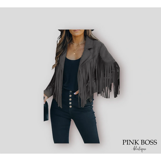 Ranger Grey Suade Western Jacket