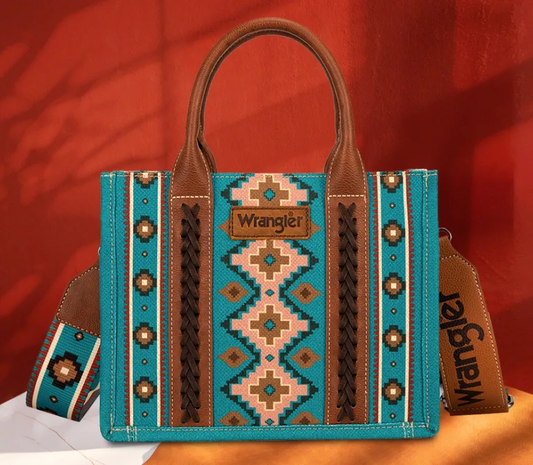 Wrangler Dark Turquoise Tote/Crossbody